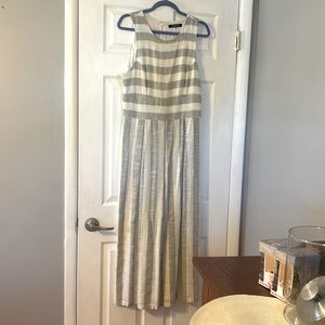 Sugar-Lipz Cream and Beige Jumpsuit Sz Large